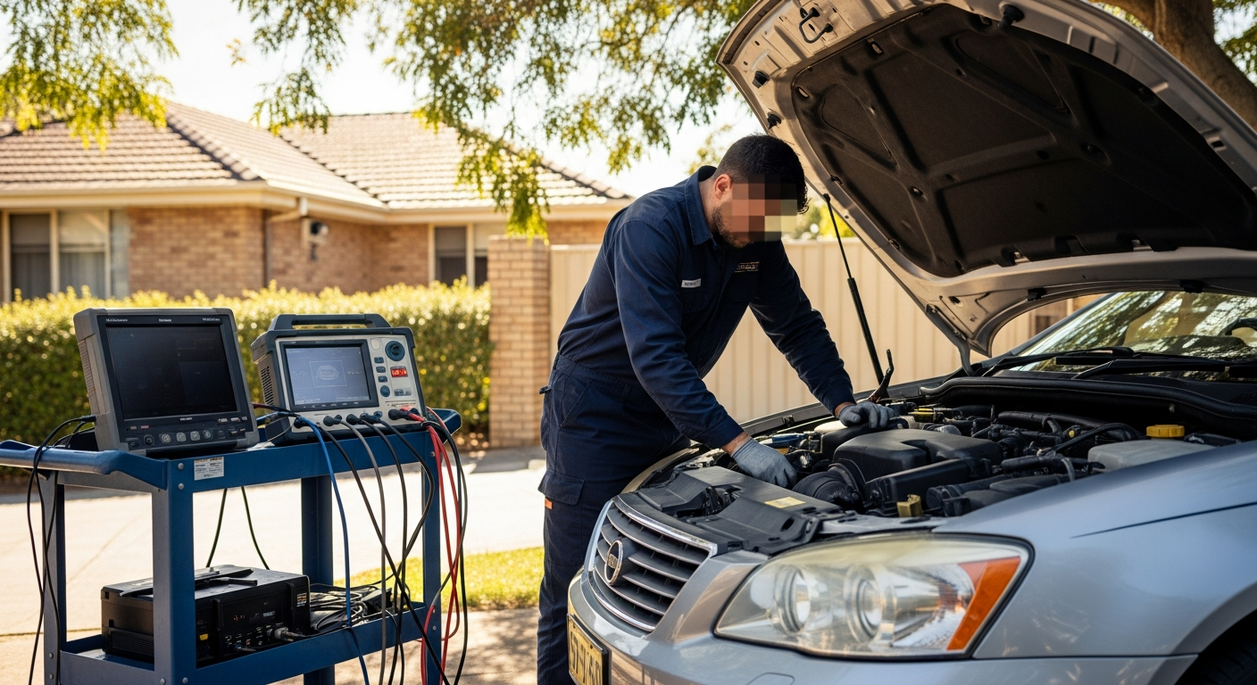 Nearby mobile mechanic at work