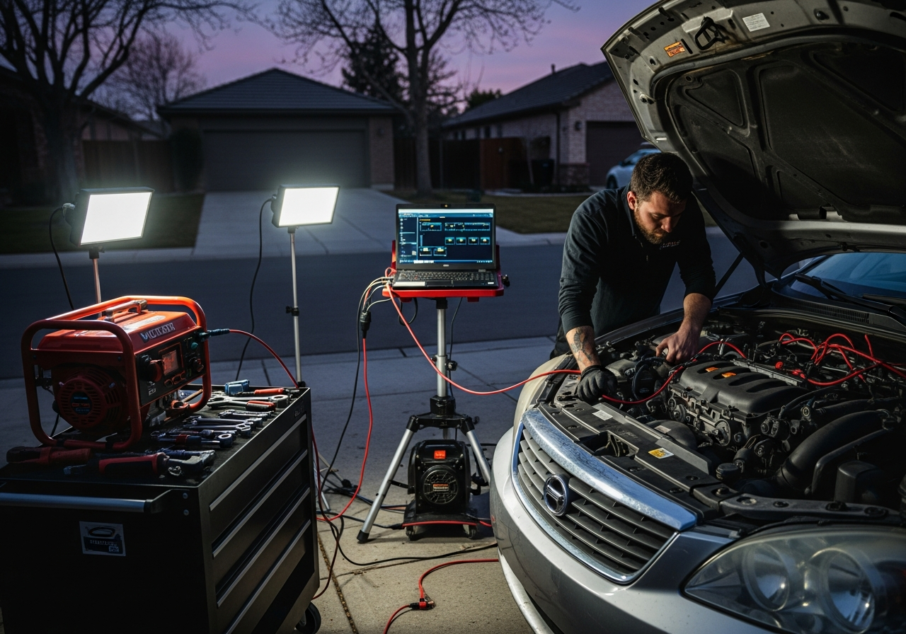 Mobile mechanic at home