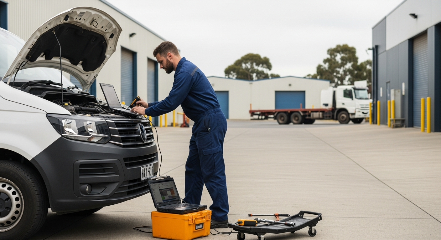 Mobile commercial mechanic onsite