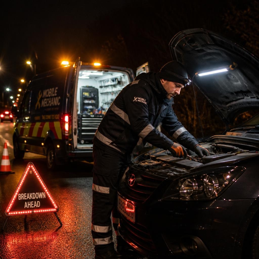24/7 emergency roadside mobile auto repair in Melbourne