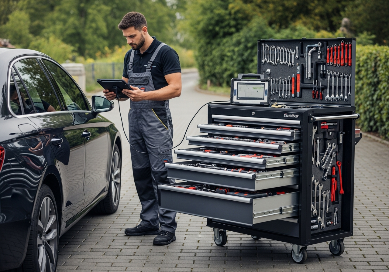 Mobile mechanic diagnostic tools