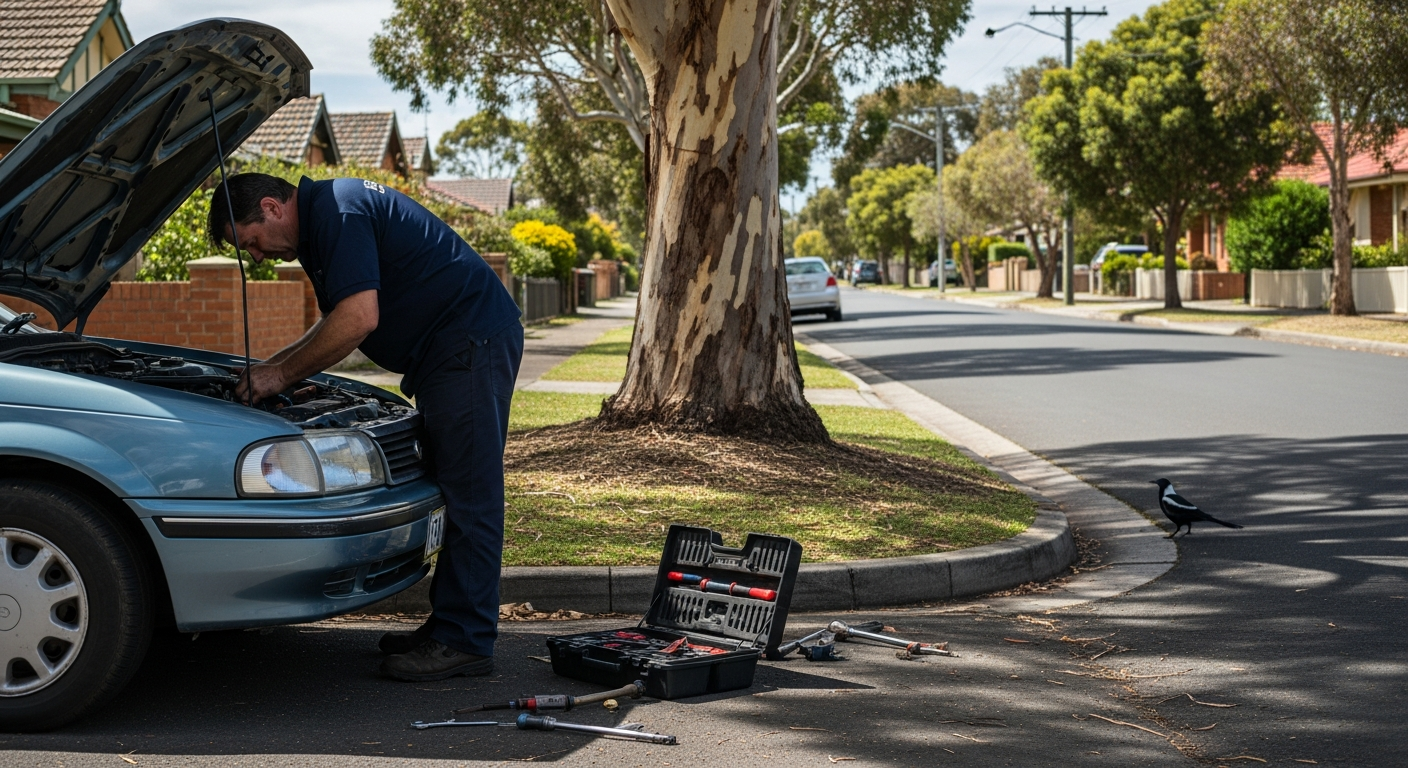 mobile mechanic in Melbourne suburb