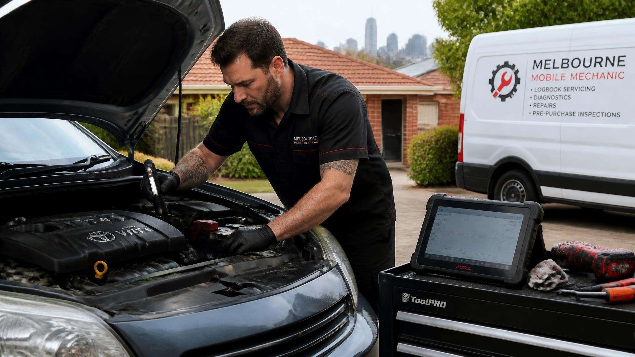 Local mechanic providing on-site car repairs in Melbourne