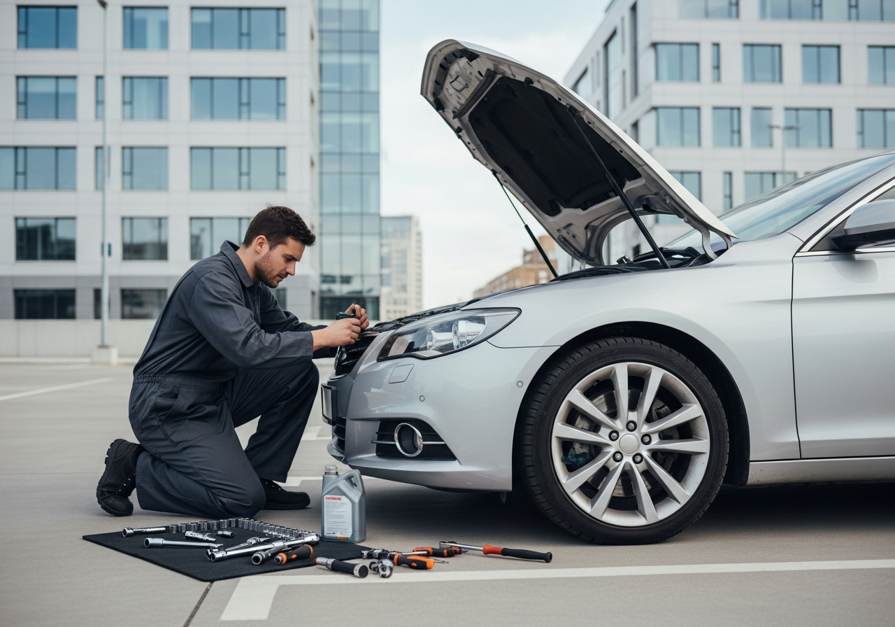 mobile mechanic at work