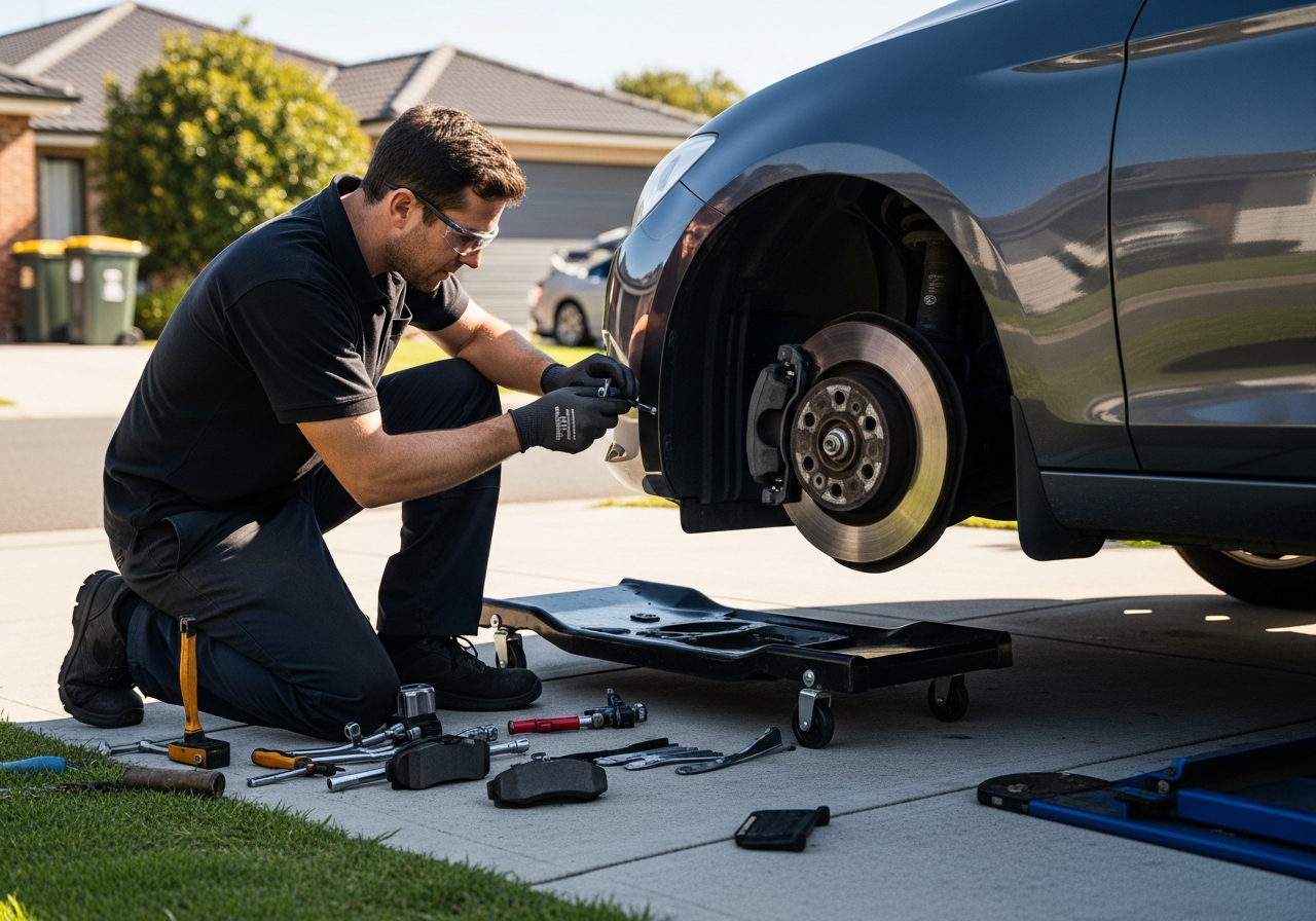 brake repairs on driveway