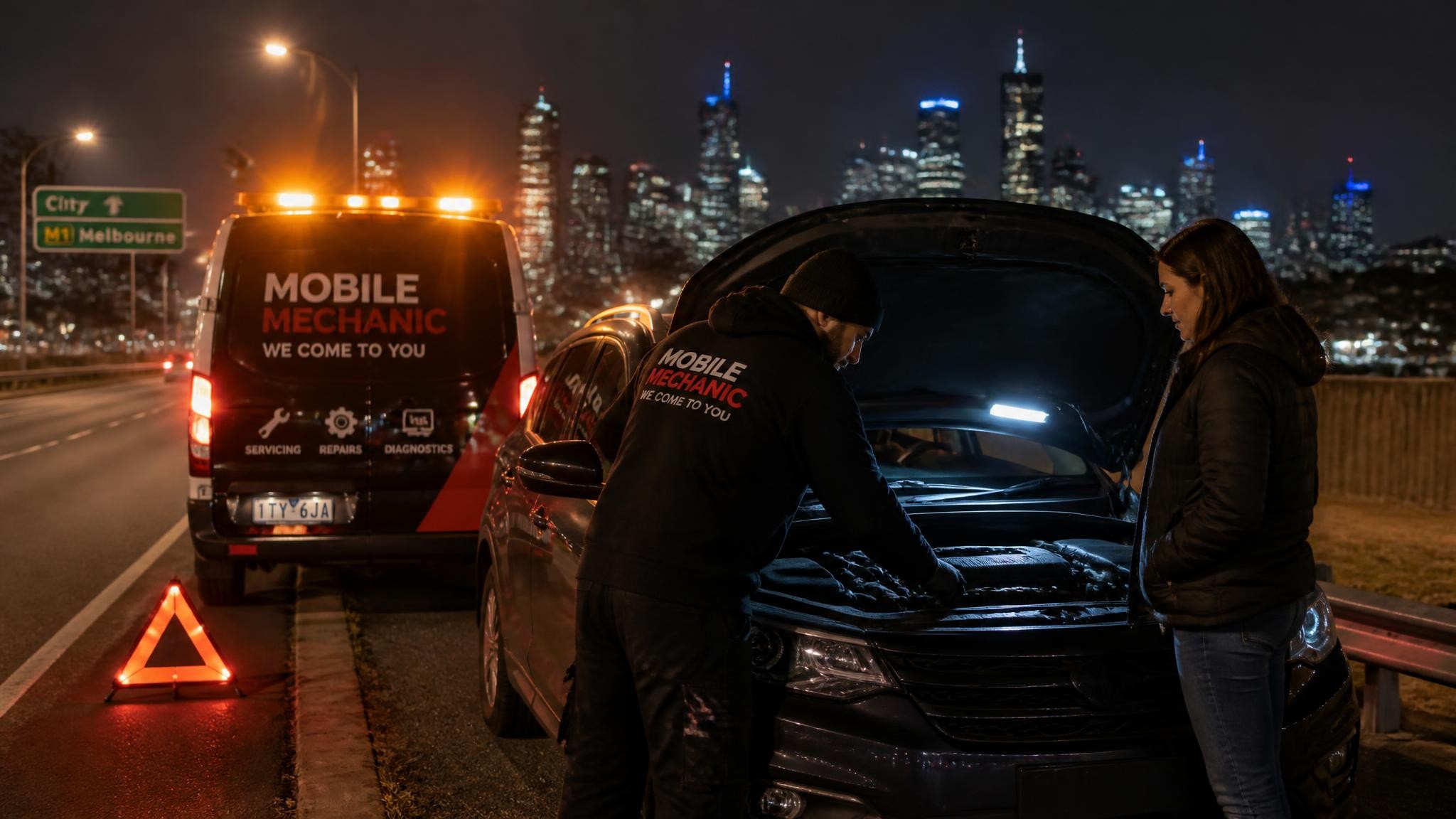 24/7 roadside mobile mechanic assistance in Melbourne