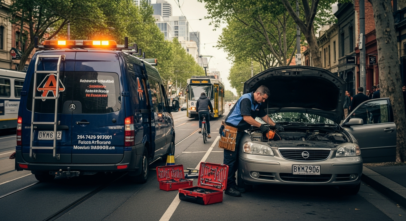 Mechanic on road Melbourne