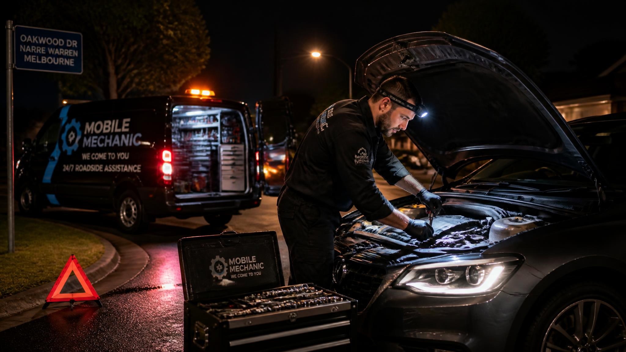 24hr mechanic providing roadside assistance in Melbourne
