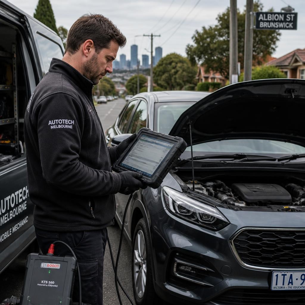 Professional mobile car diagnostic service near Brighton