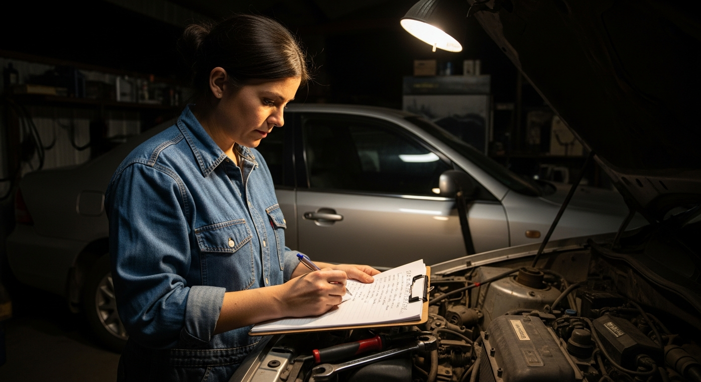 mobile logbook servicing at night