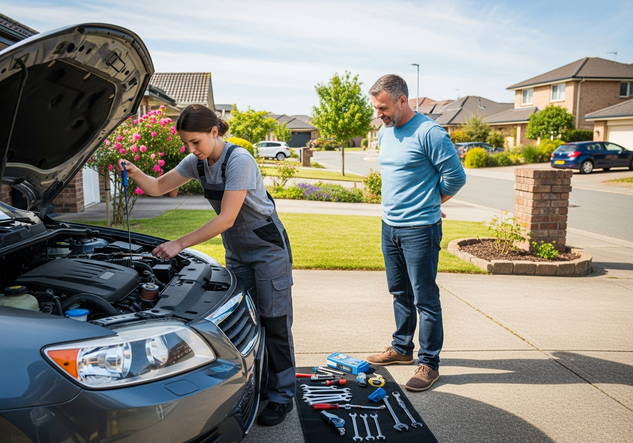 Onsite oil and filter change