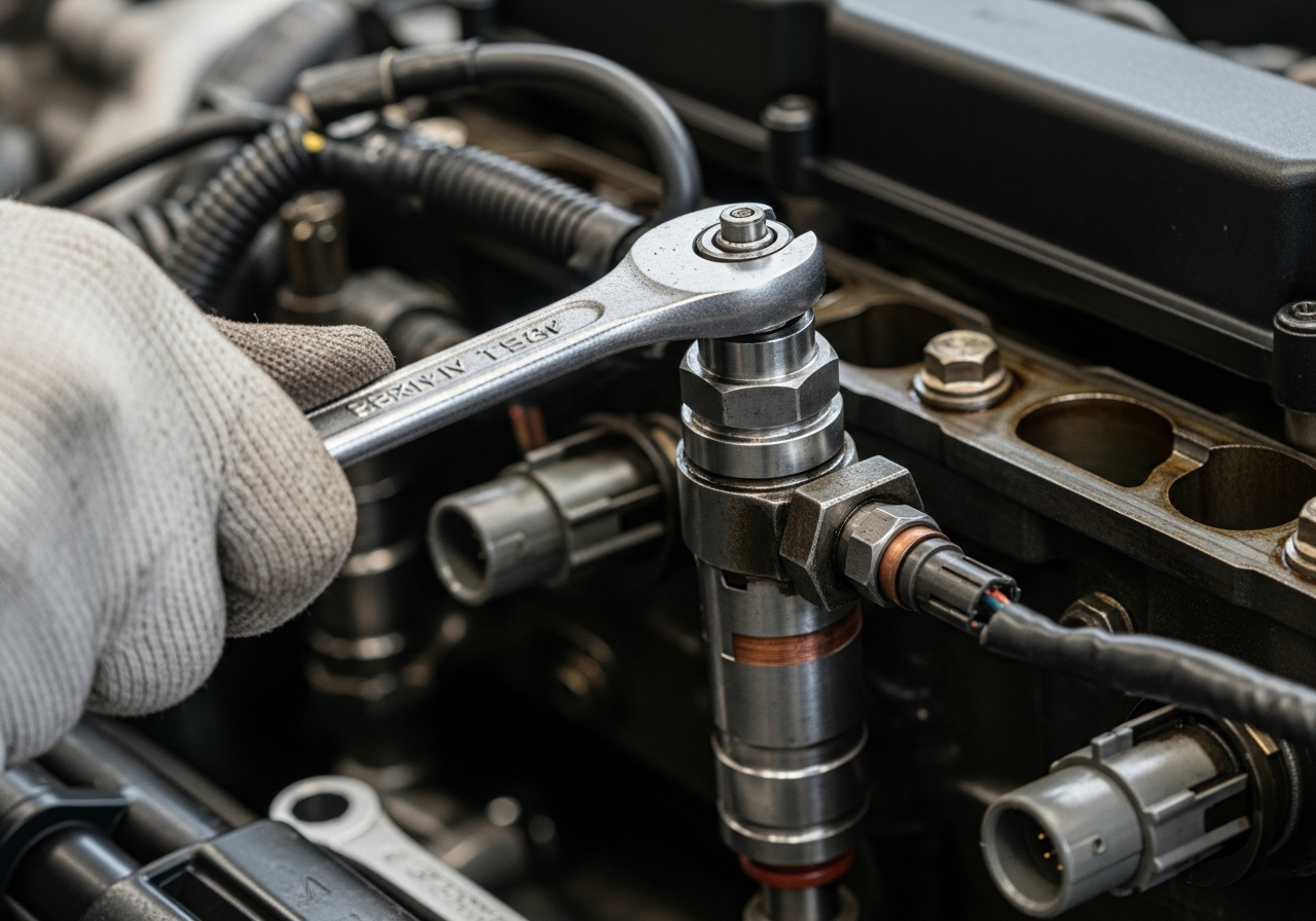 Diesel injector service