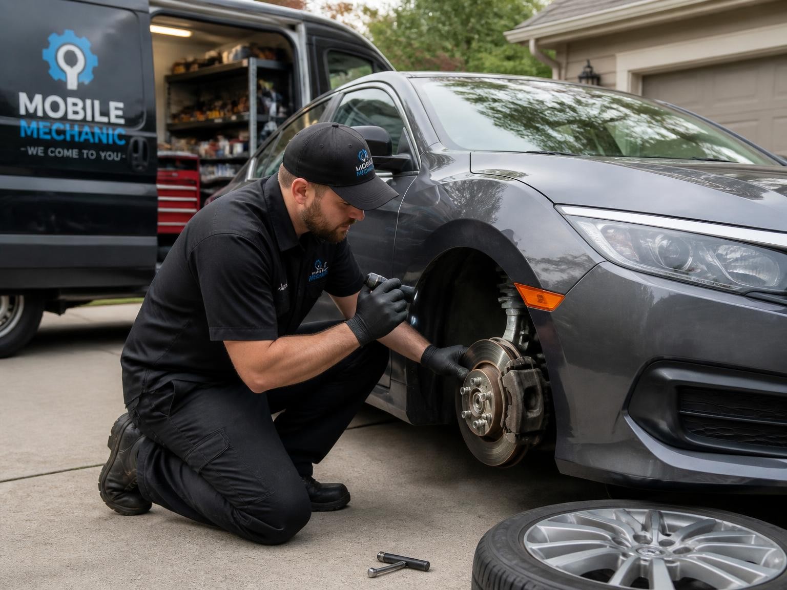 On-site car repair and brake inspection in Melbourne