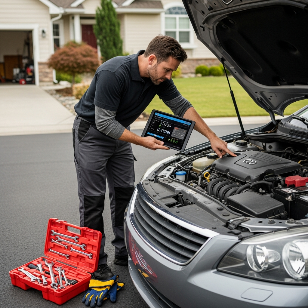 Mobile mechanic on site