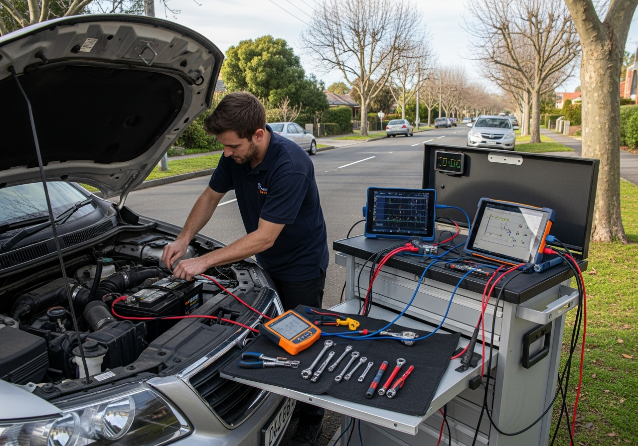 Battery replacement mobile mechanic