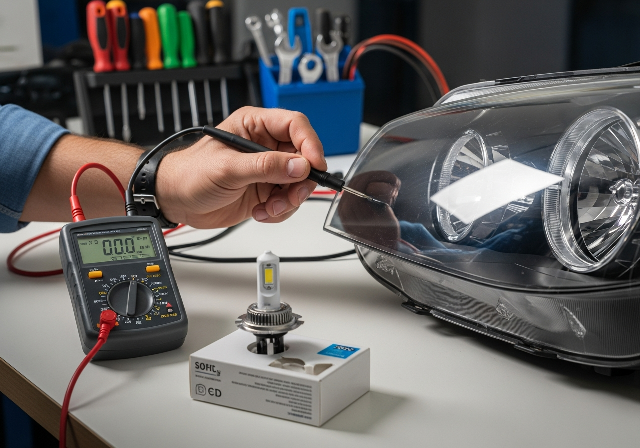 Headlight diagnostics and repair