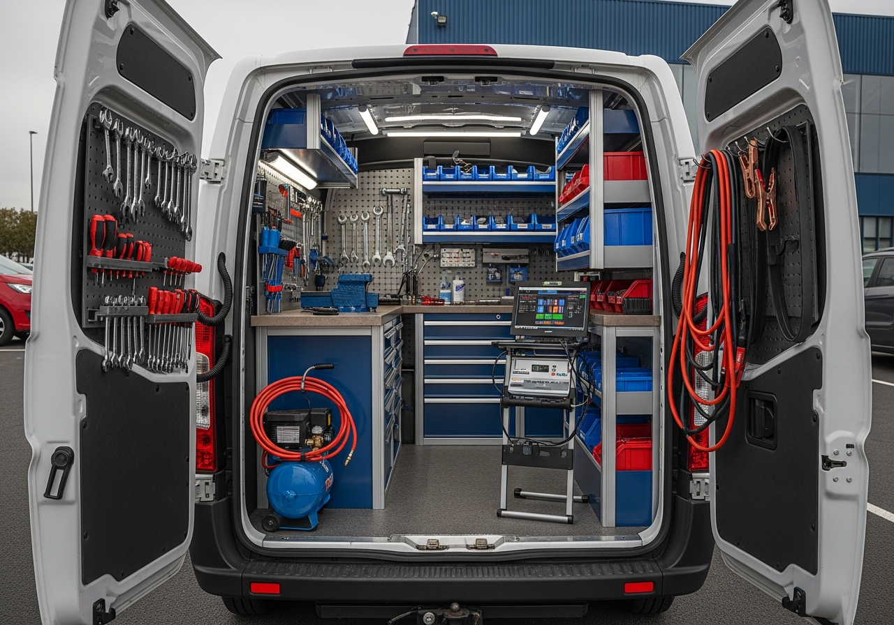 Mobile workshop van