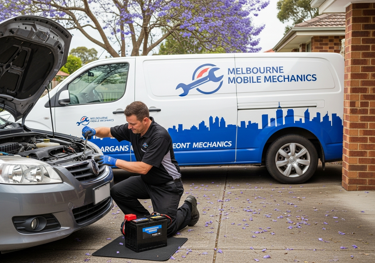 Portable mechanic replacing battery