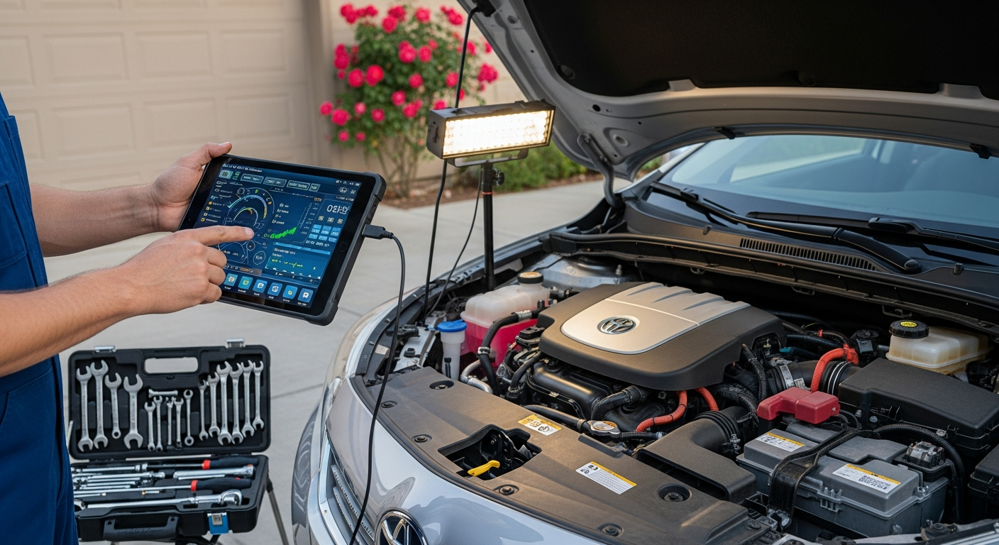 Hybrid vehicle diagnostic on-site