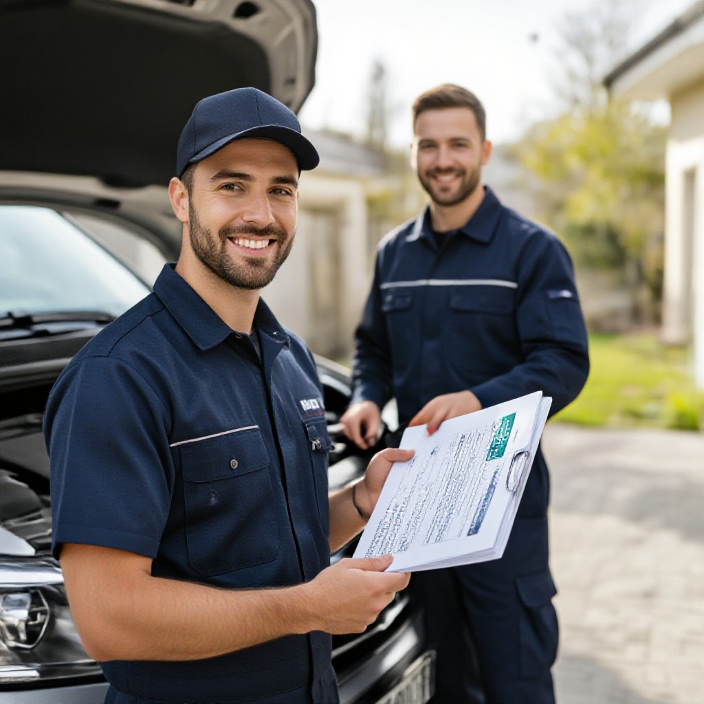 Logbook stamping and warranty-safe service