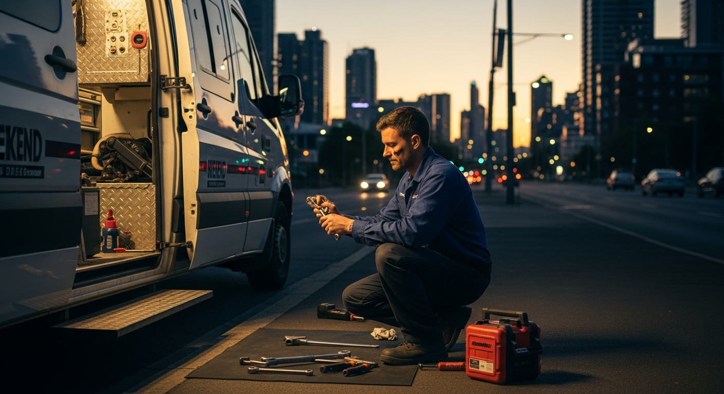 Weekend mobile mechanic van