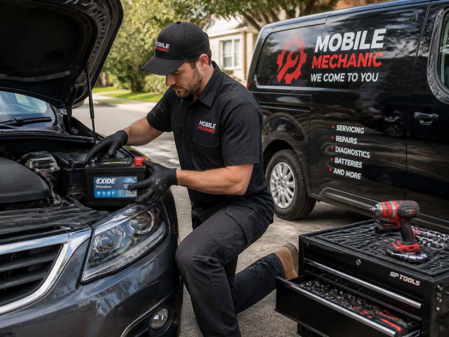 Mobile mechanic battery and electrical service in Melbourne