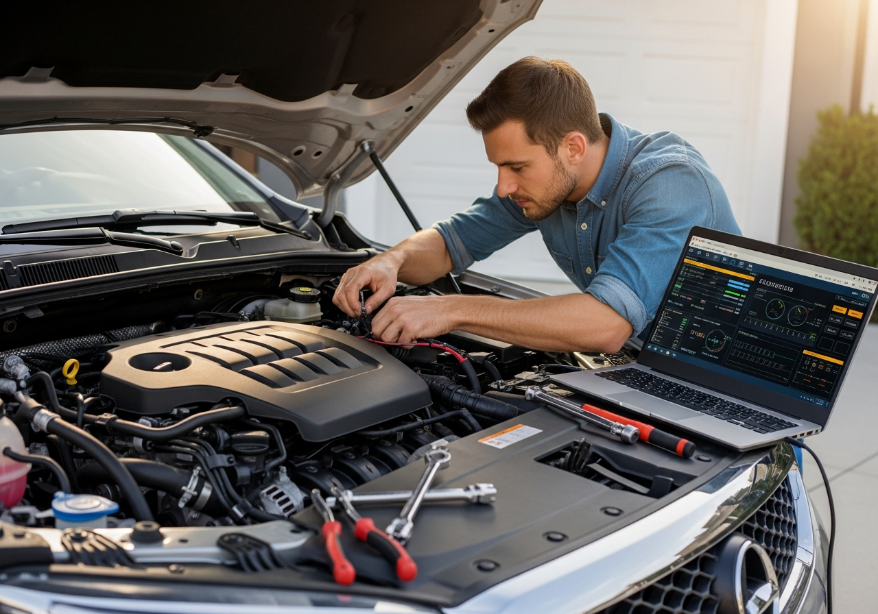 Logbook servicing at home