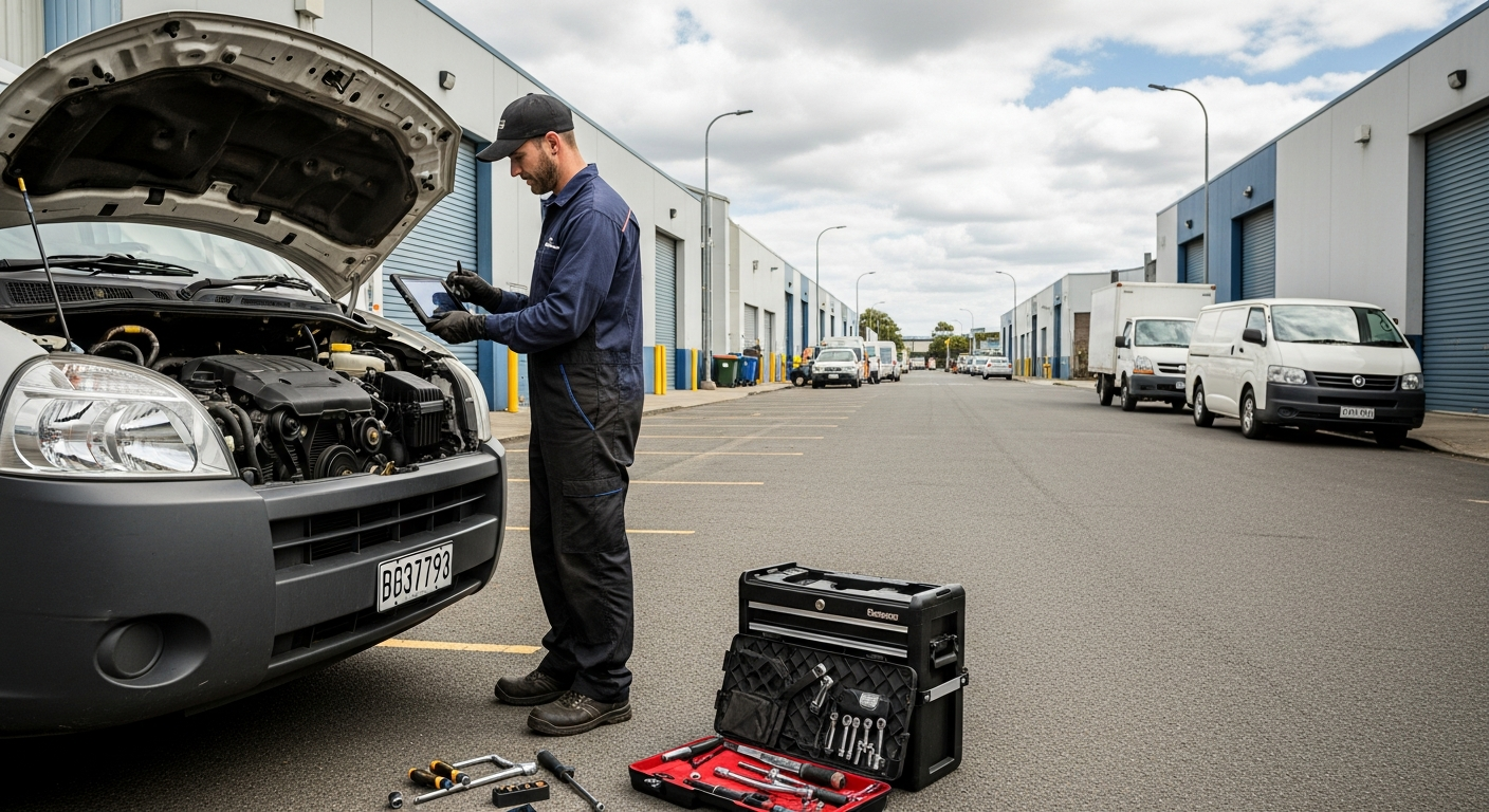 Onsite diagnostic for commercial vehicle