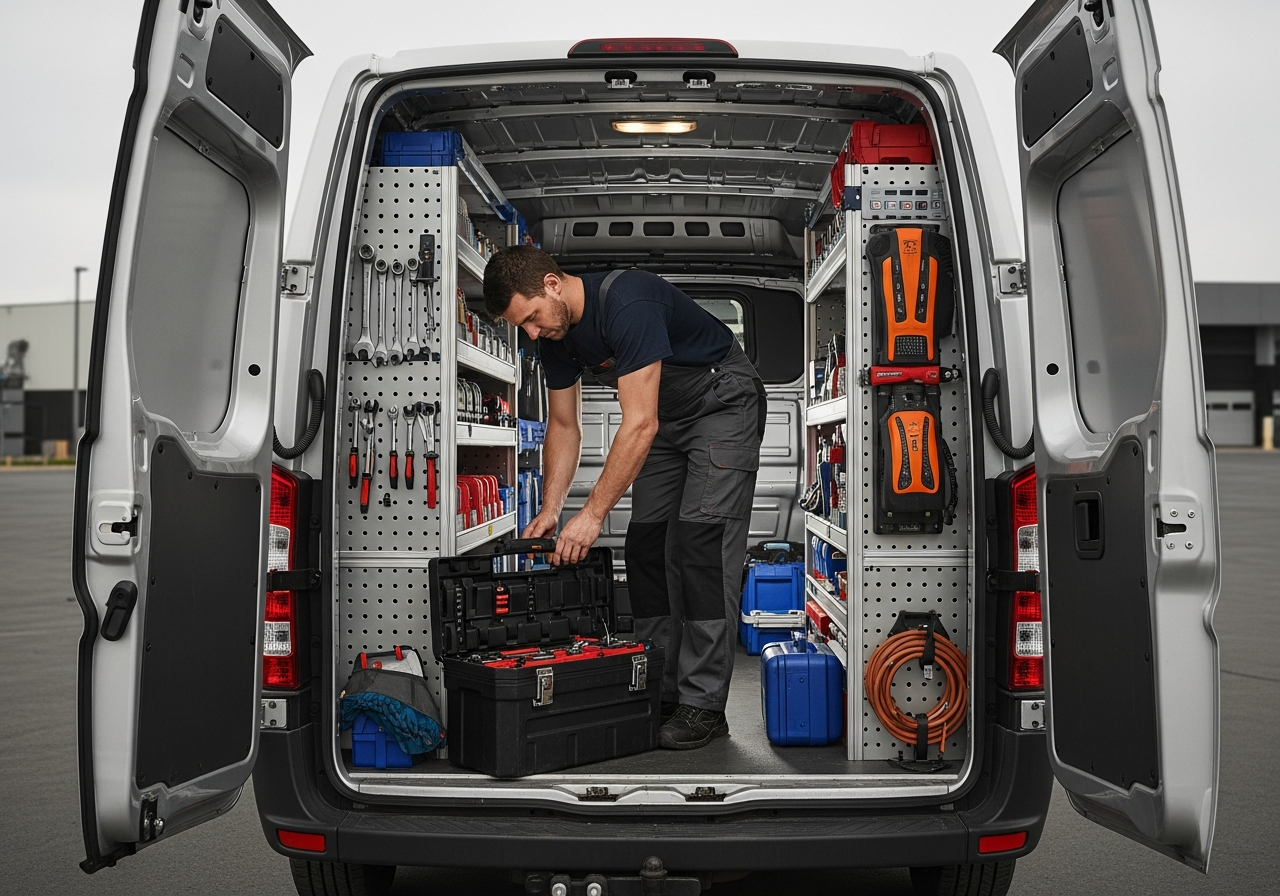 Mobile mechanic van and tools