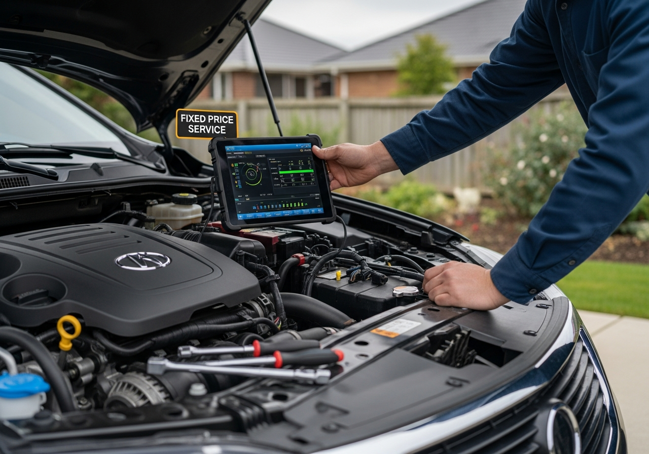 Mobile diagnostic and fixed price quote