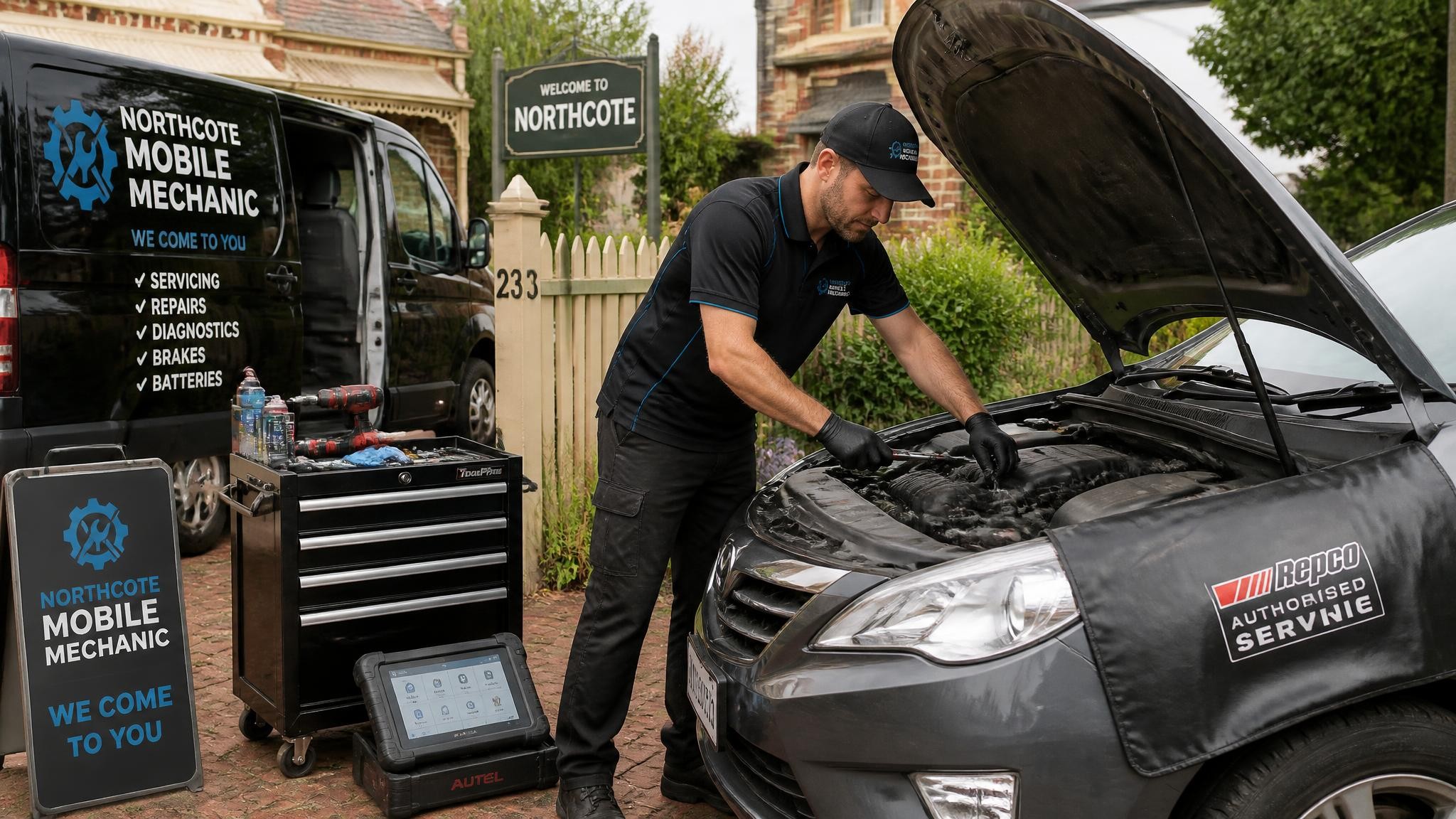 Mobile car service in Northcote