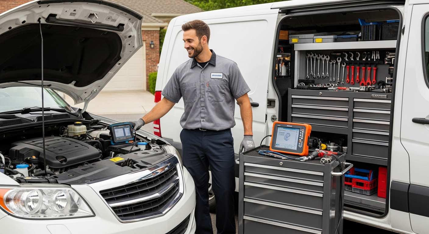 Mechanic at home in Melbourne