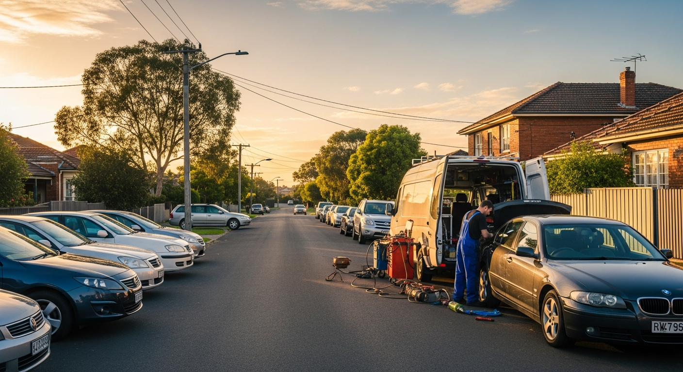 Glen Iris mobile mechanic visiting a home