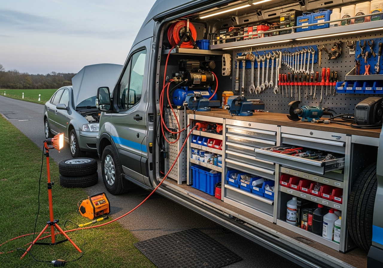 Mobile workshop van