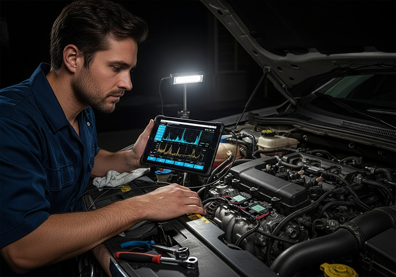 Diagnostic tools used by mobile mechanic