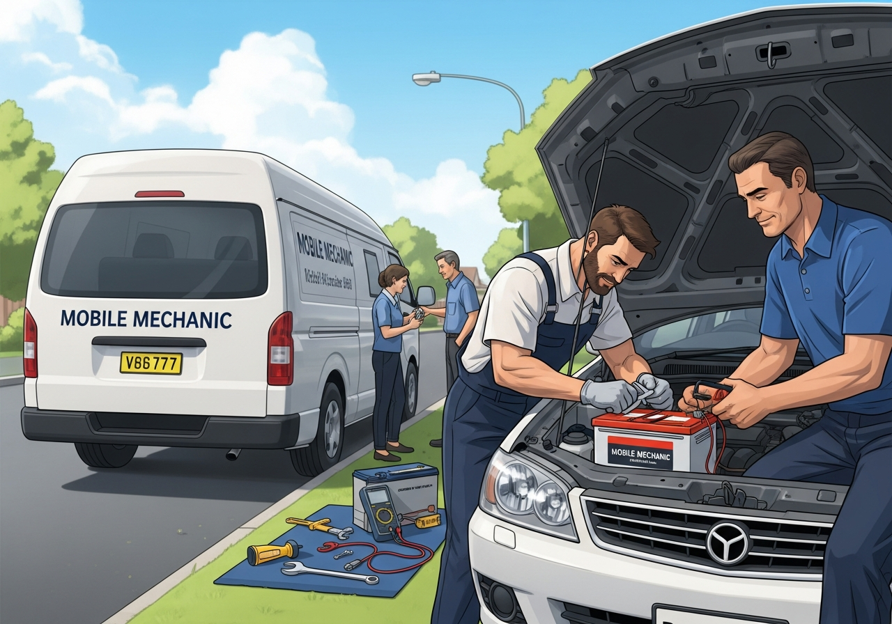 Battery replacement roadside