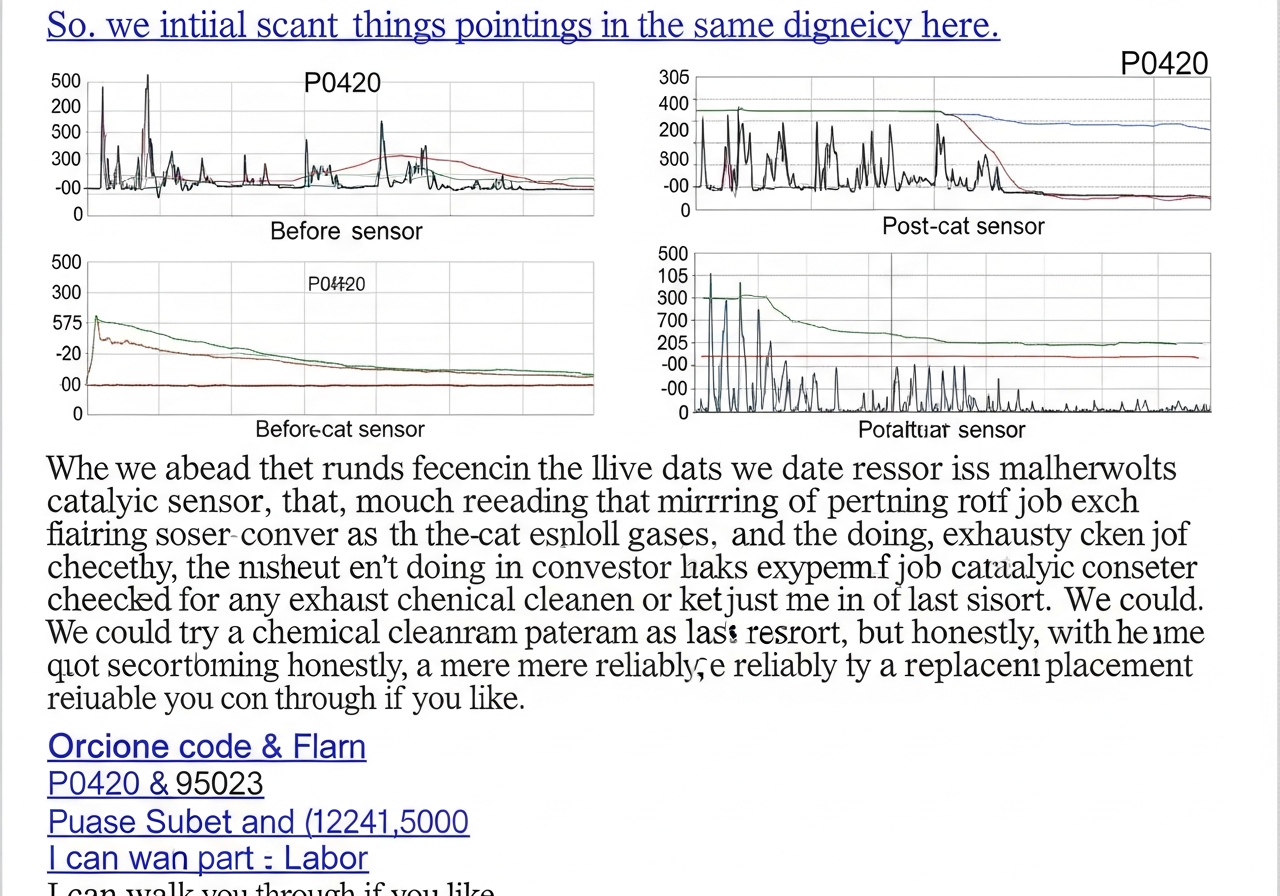 Mechanic explaining diagnosis