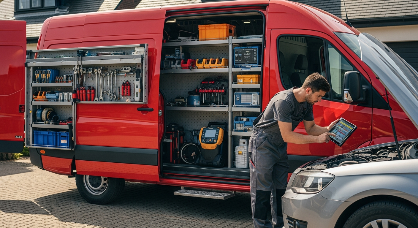 Mobile service van and technician