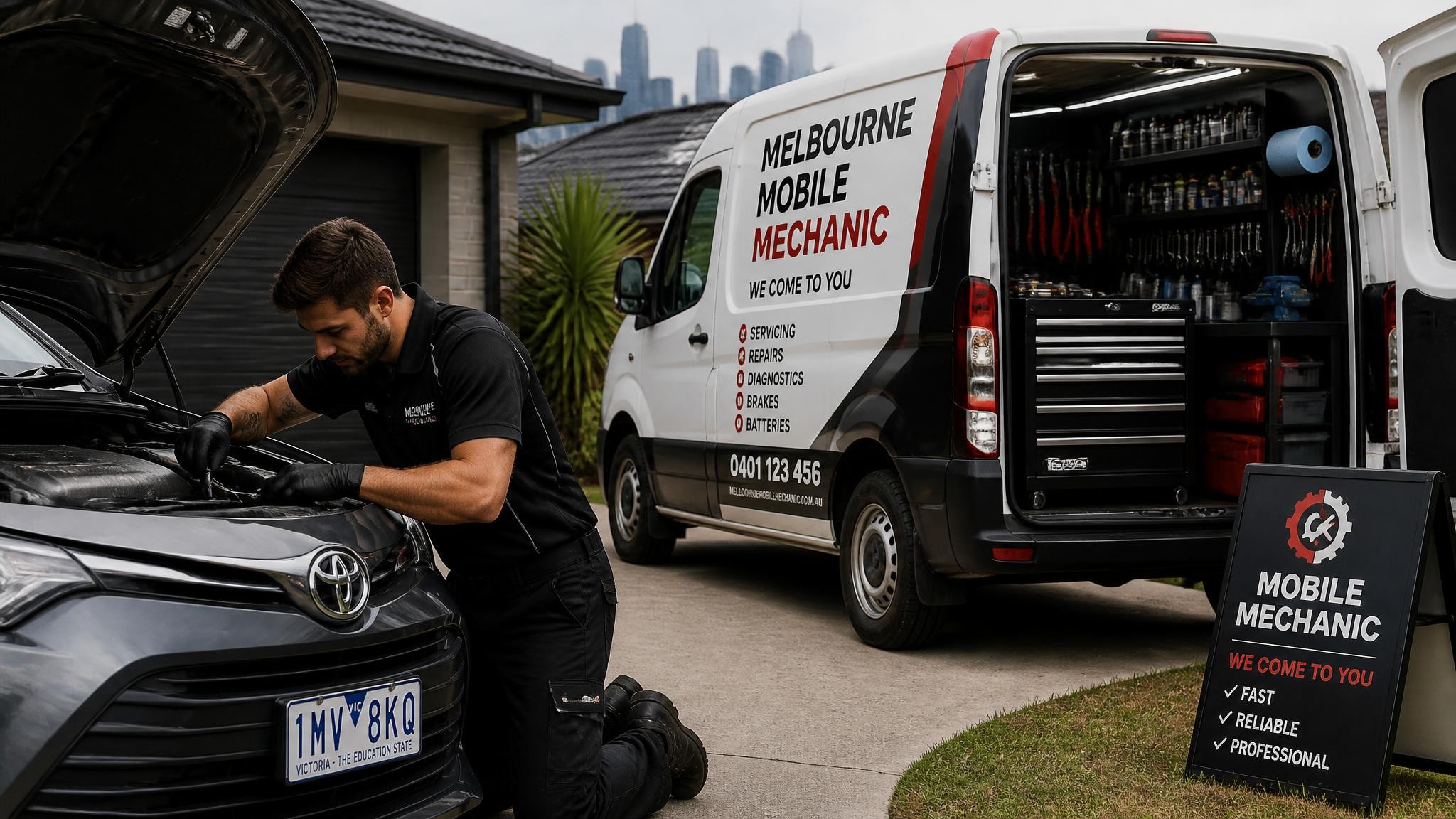 Mobile garage services near me in Melbourne