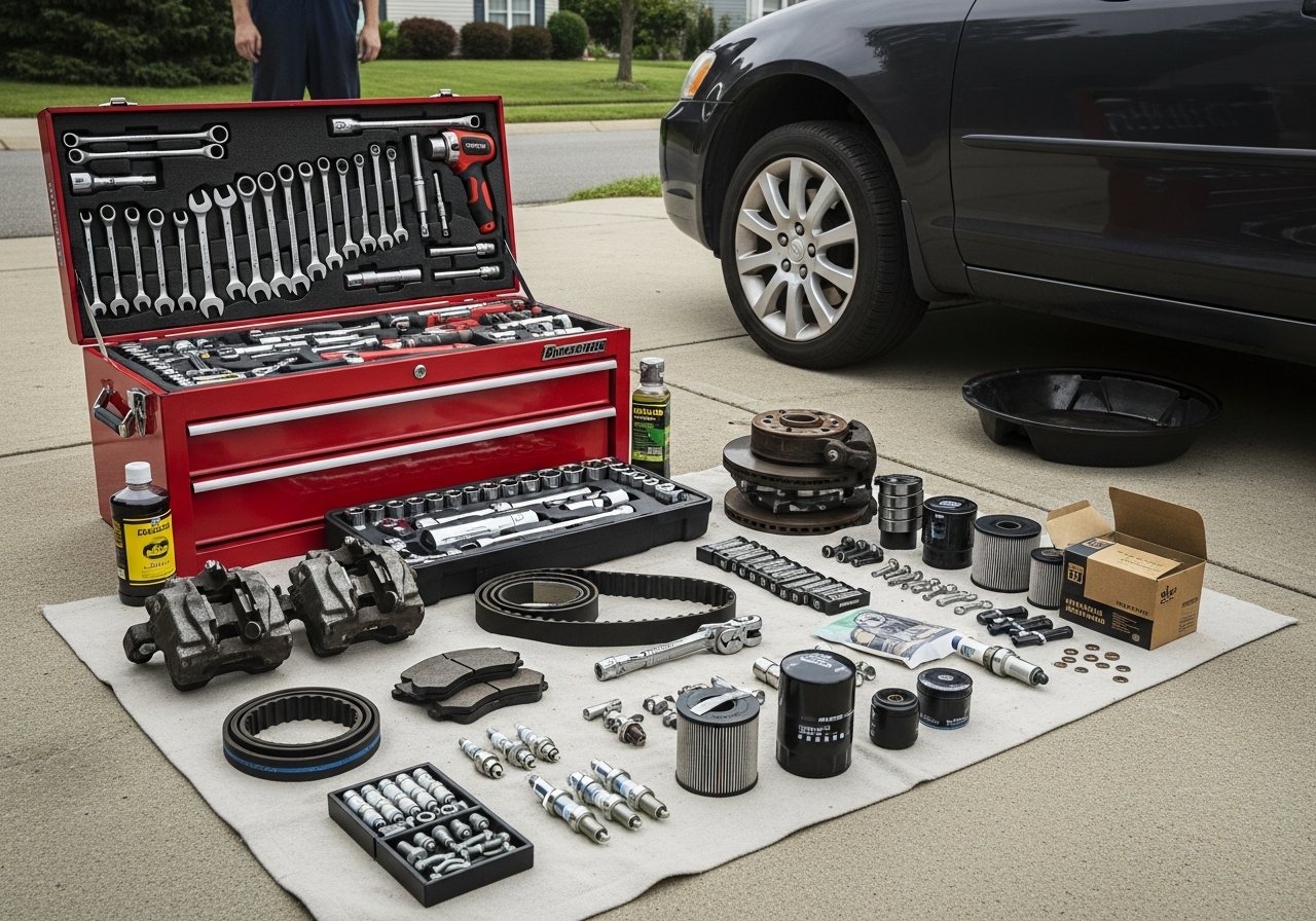 Tools for mobile car servicing