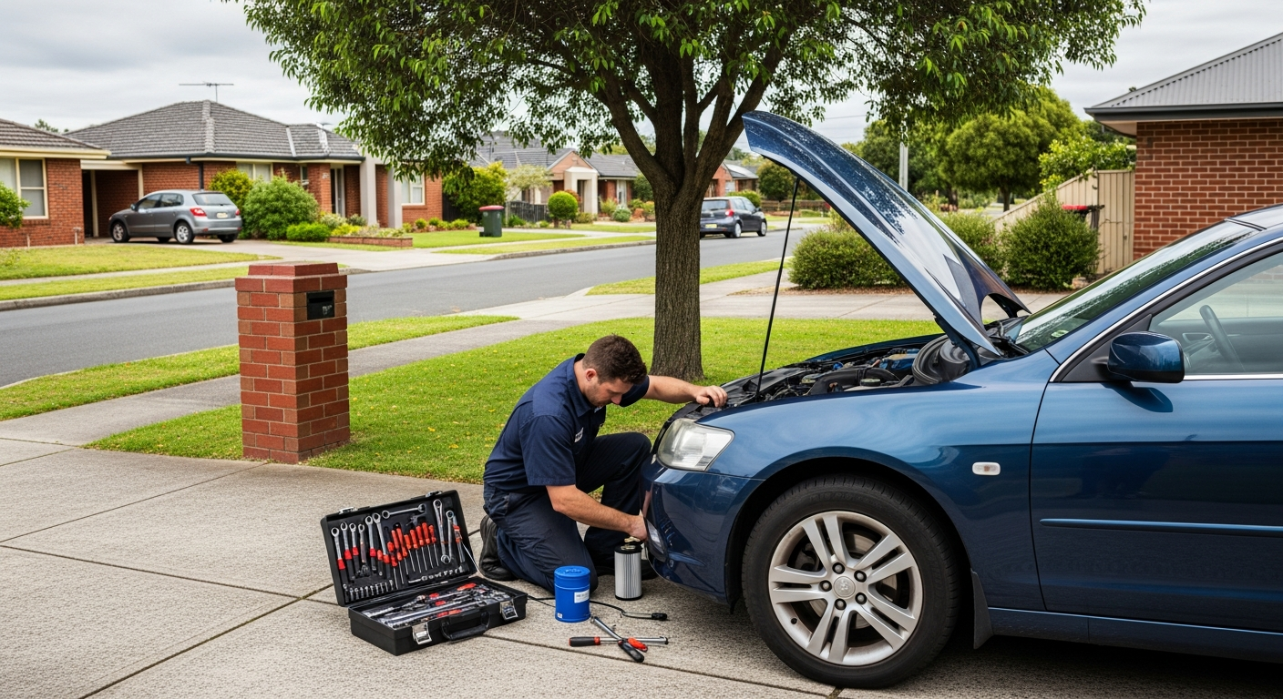 Mobile car servicing at home Melbourne