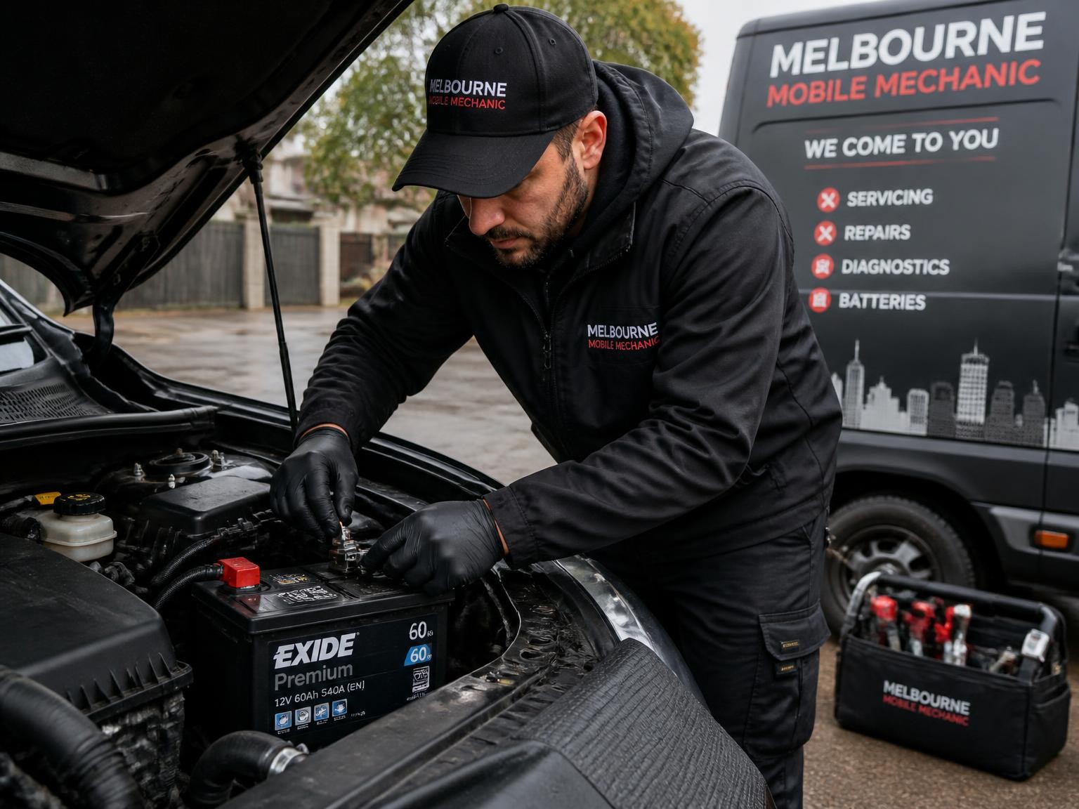 Car battery and electrical repair by a Melbourne mobile mechanic