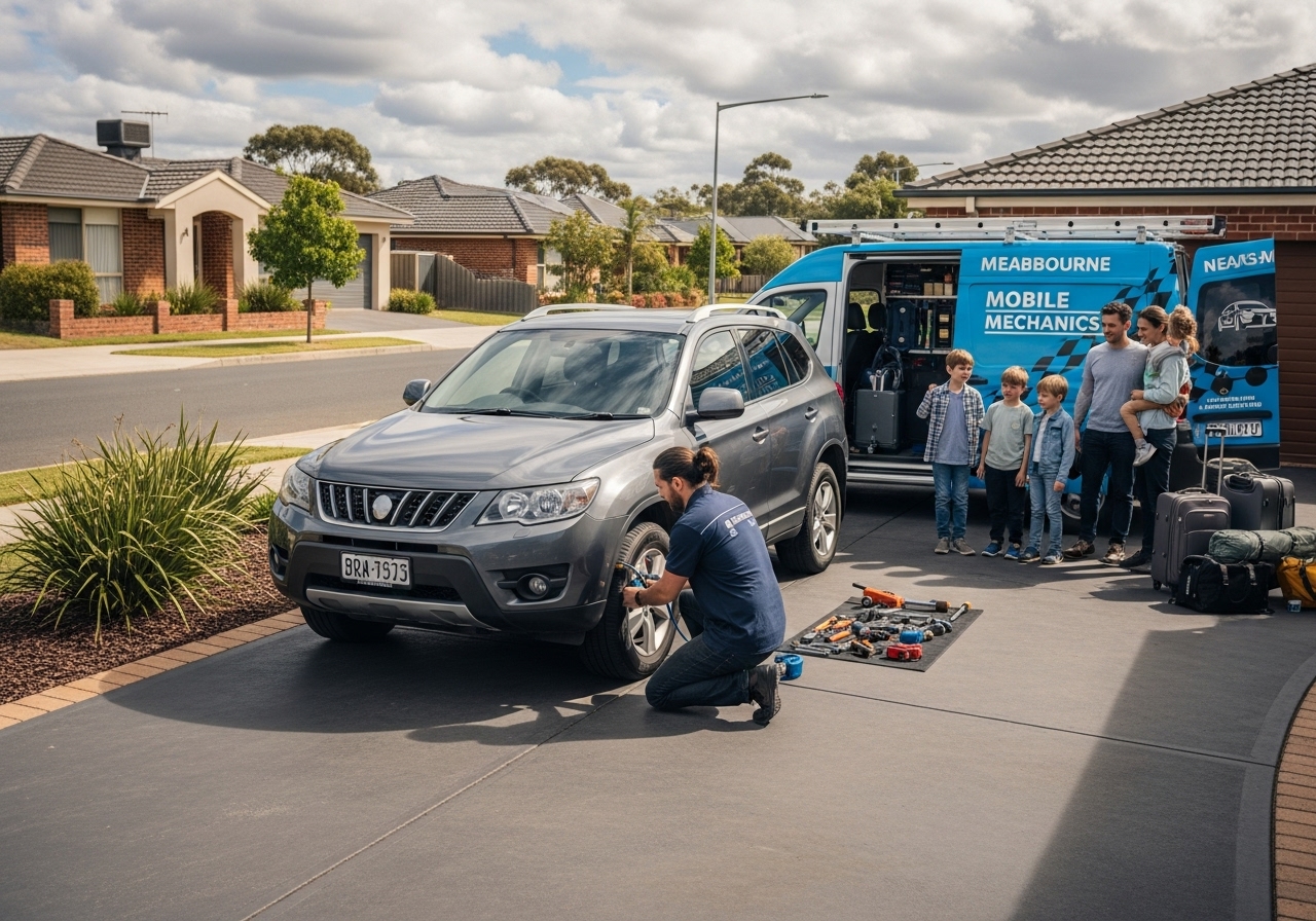 Mobile car servicing road trip preparation Melbourne