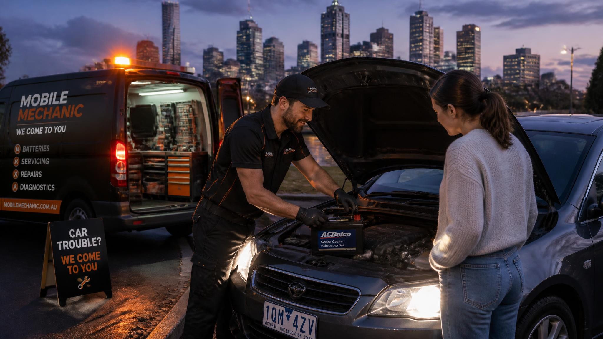 24/7 emergency mobile mechanic roadside assistance in Melbourne