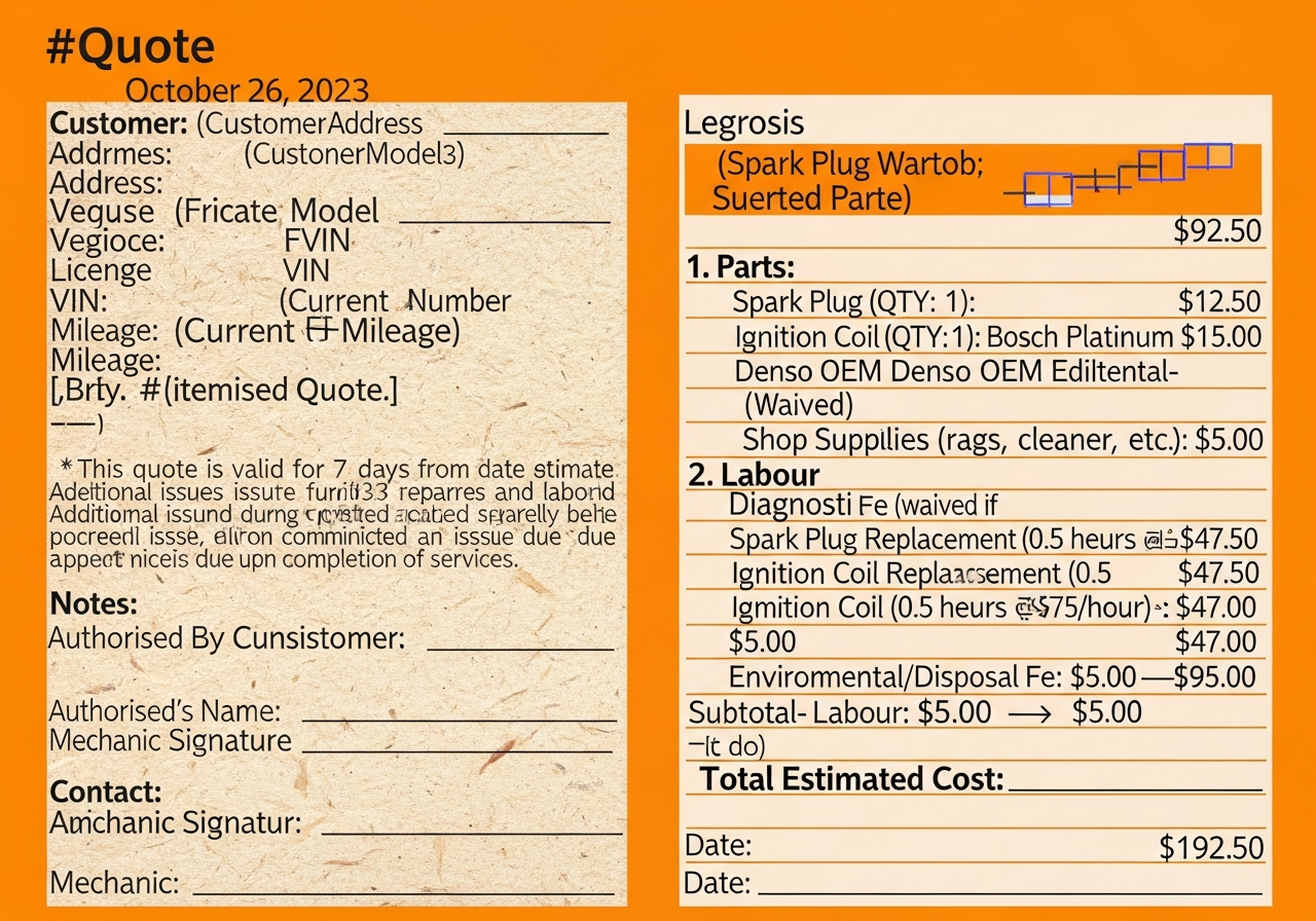 Mechanic writing quote