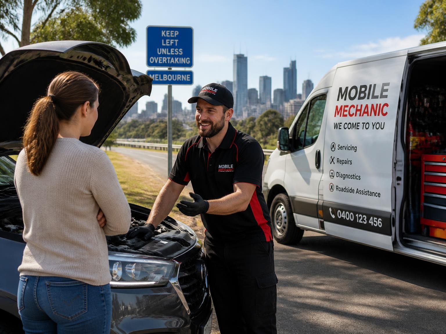 Emergency mobile mechanic roadside assistance in Melbourne