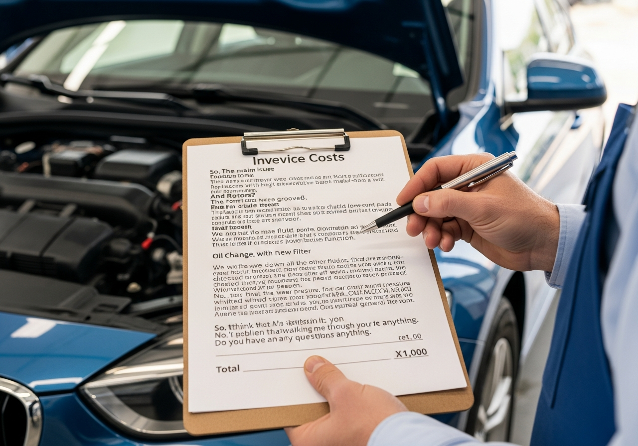 Service invoice and quote