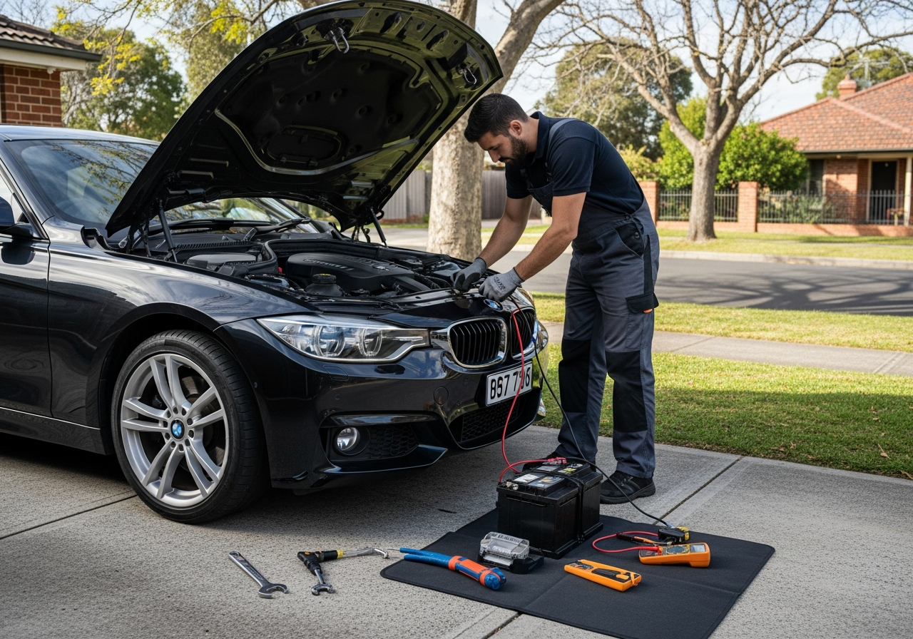 Mobile BMW battery replacement
