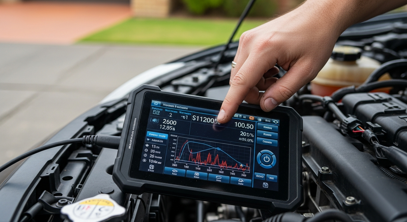 Diagnostic scanning car engine
