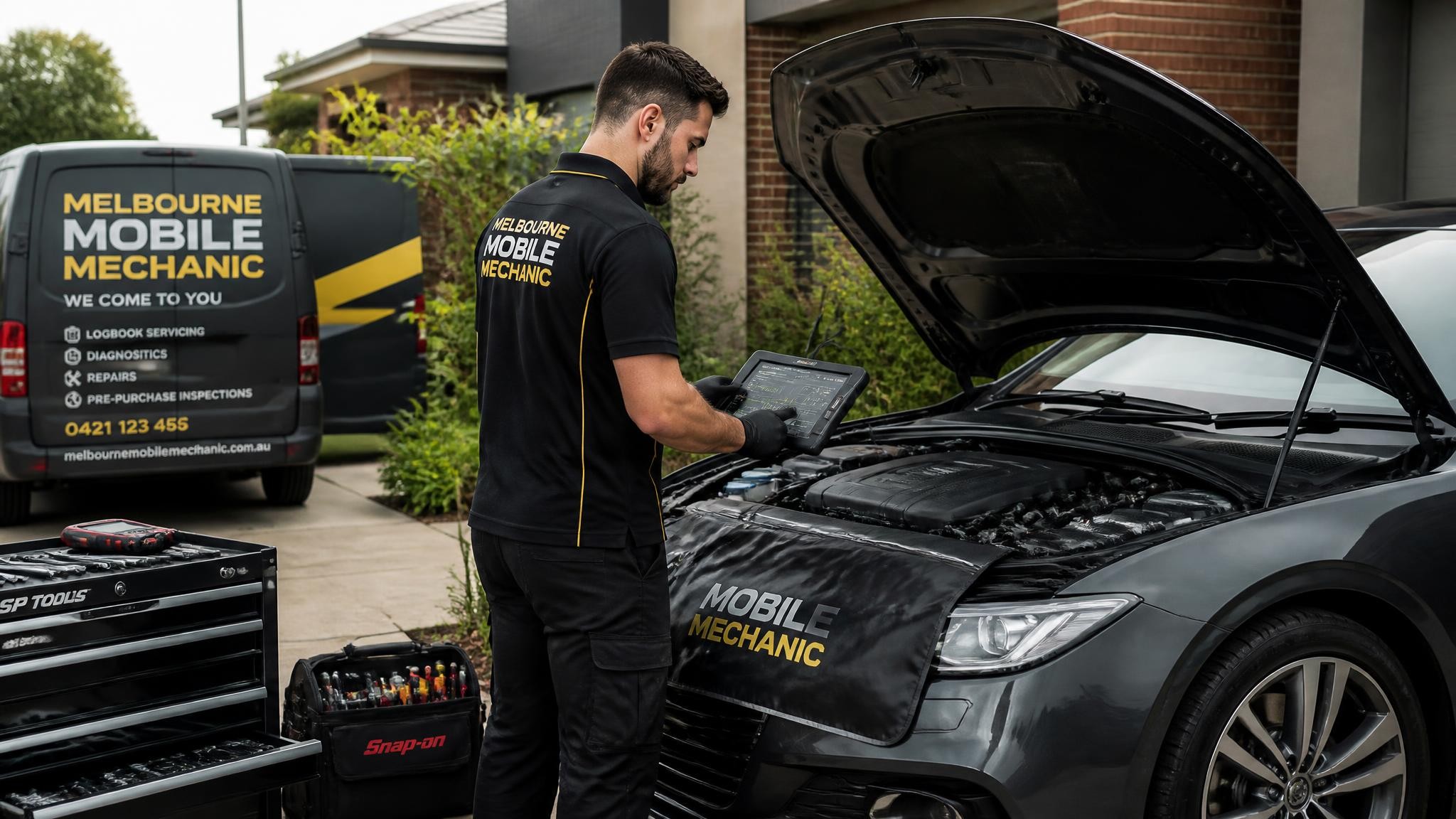 Wills mobile mechanic working onsite in Melbourne